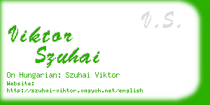 viktor szuhai business card